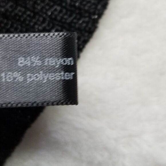 The Limited Medium Top Open Knit Metallic Sheer Short Sleeve Whimsigoth Witchy - Picture 7 of 10